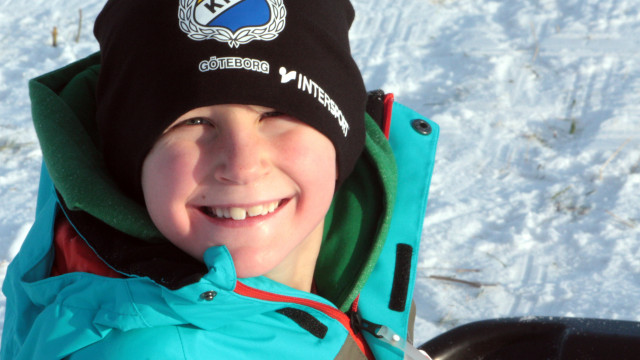 Oliver i pulkabacken