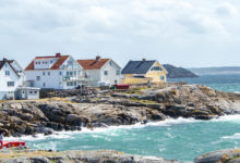 Klädesholmen och Skärhamn en blåsig dag